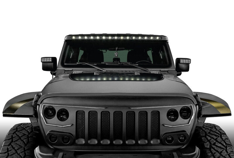 ORACLE Lighting 5917-023 Oracle Jeep Wrangler JL/Gladiator JT Integrated Windshield LED Light Bar System