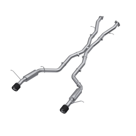 MBRP S51053CF 18-23 Dodge Durango SRT 6.4L Armor Pro T304 SS 3in Cat Back Exhaust Dual Rear Exit w/ CF Tips