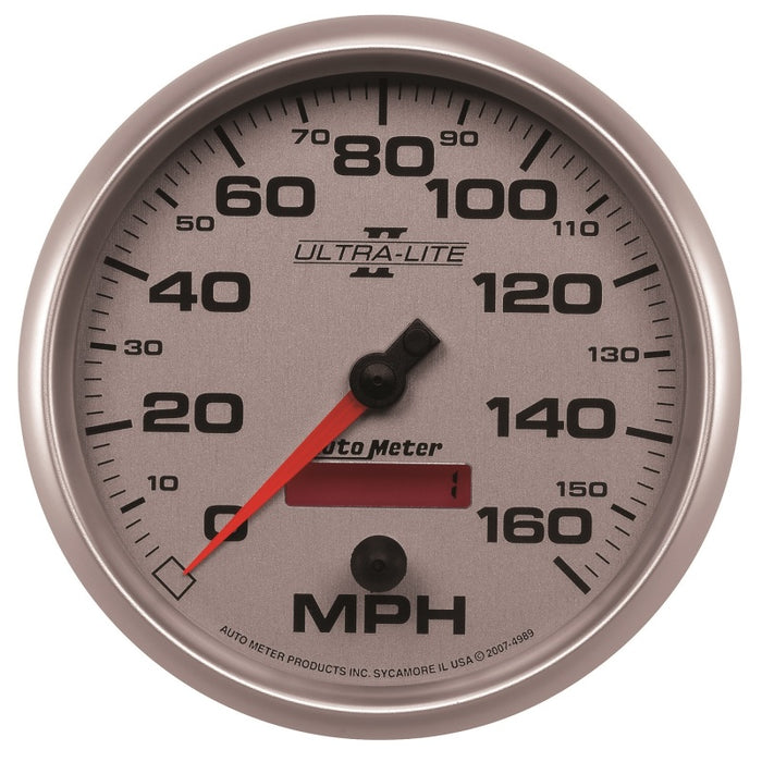 AutoMeter 4989 Autometer Ultra-Lite II 5 Inch 160 MPH FSE Programmable Speedometer