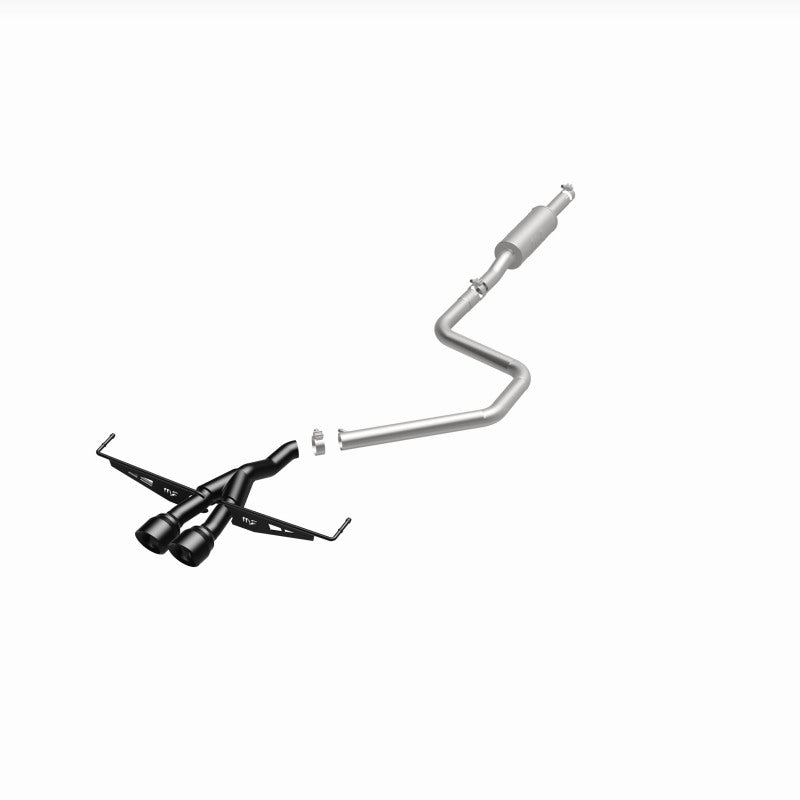 Magnaflow 19455 MagnaFlow 2019 Hyundai Veloster 1.6L 2.5in Center Exit Stainless Steel Cat-Back Exhaust w/Blk Tips