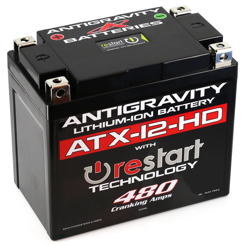 Antigravity Batteries AG-ATX12-HD-RS Antigravity YTX12 High Power Lithium Battery w/Re-Start