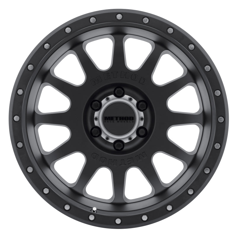 Method Wheels MR60529060512N Method MR605 NV 20x9 -12mm Offset 6x5.5 106.25mm CB Matte Black Wheel