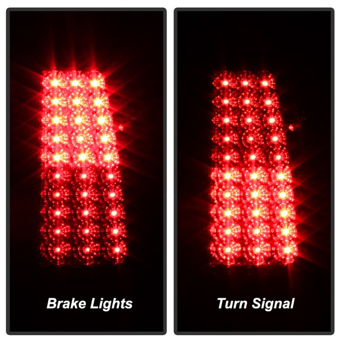 SPYDER 5008831 xTune Chevy Silverado 1500/2500/3500 99-02 LED Tail Lights Red Clear ALT-ON-CS99-LED-RC