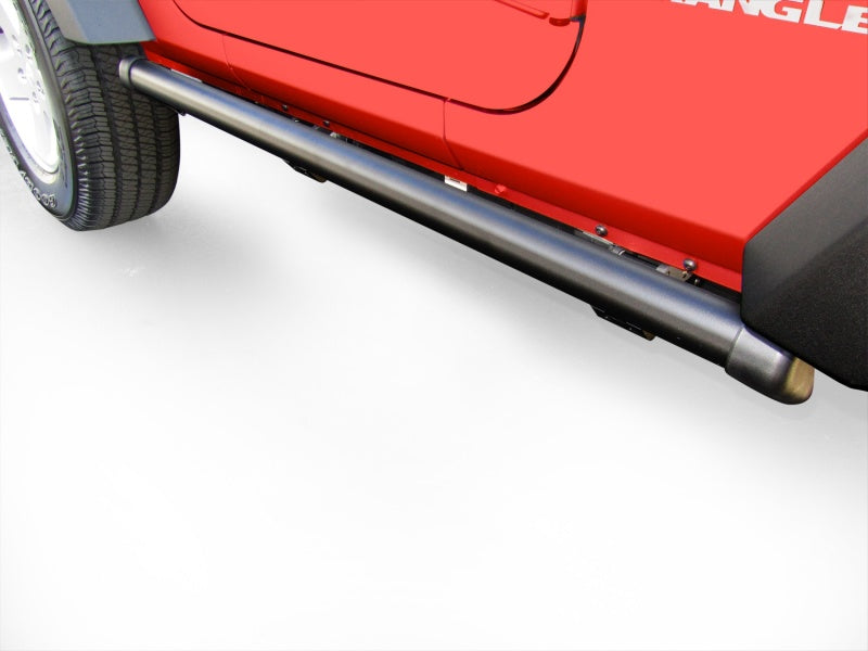 AMP Research 75135-01A 20-24 Jeep Gladiator (Launch/Overlnd/Rubicon/Sport) PowerStep (Incl. 4 Motors) - Black