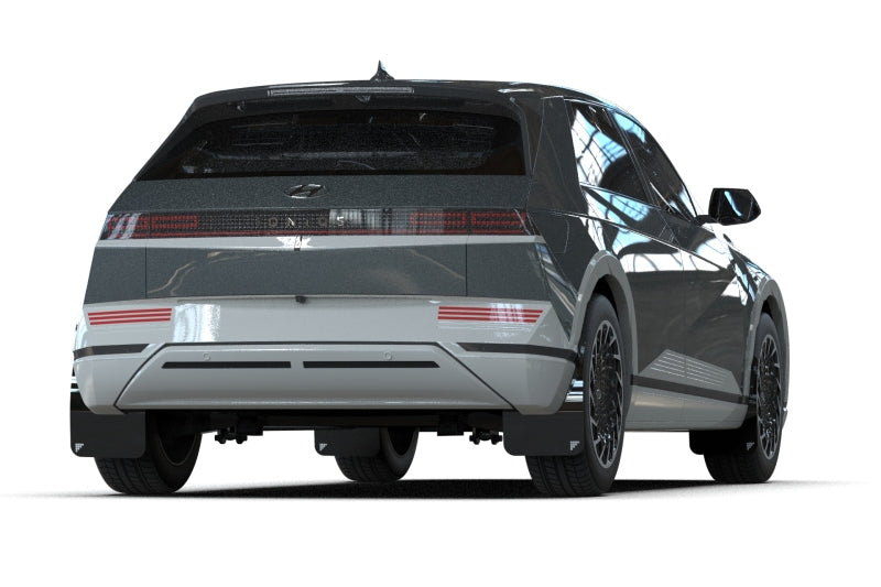 Rally Armor MF137-BAT-BLK-SIL 2025 Hyundai Ioniq 5 PE Black UR Mud Flap w/Silver Battery Logo