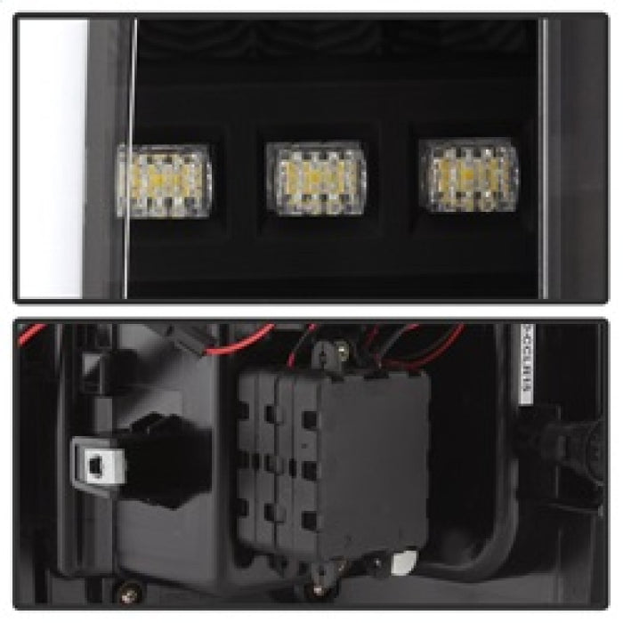 SPYDER 5084576 Spyder Chevy Colorado 2015-2017 Light Bar LED Tail Lights - Black ALT-YD-CCO15-LED-BK