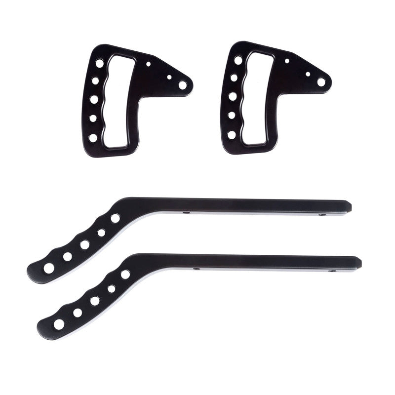 Rugged Ridge 13505.50 Aluminum Grab Handles F/R Kit Black 07-18 Jeep Wrangler JK/JKU