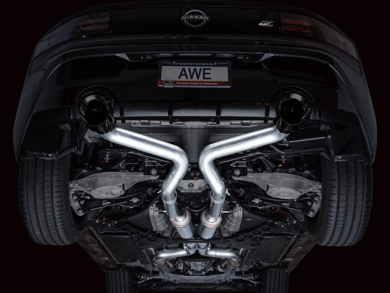 AWE Tuning 3020-33400 AWE 2023 Nissan Z RZ34 RWD Track Edition Catback Exhaust System w/ Diamond Black Tips