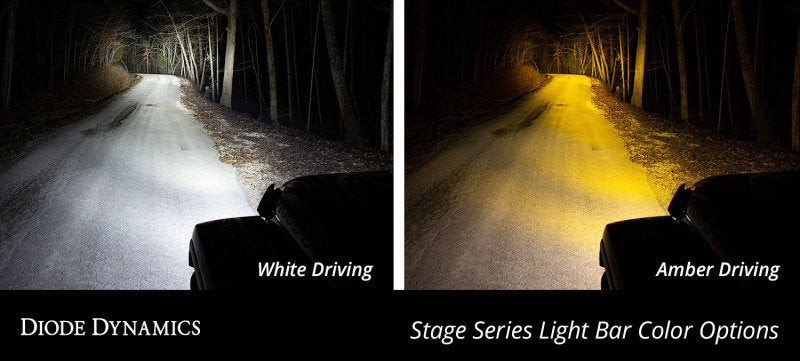 Diode Dynamics DD5054 30 In LED Light Bar Single Row Straight - Amber Combo Each Stage Series