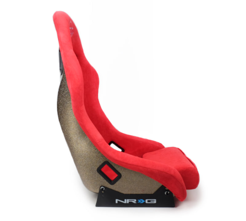 NRG FRP-303RD-ULTRA FRP Bucket Seat ULTRA Edition - Medium (Red Alcantara/Pearlized Back)