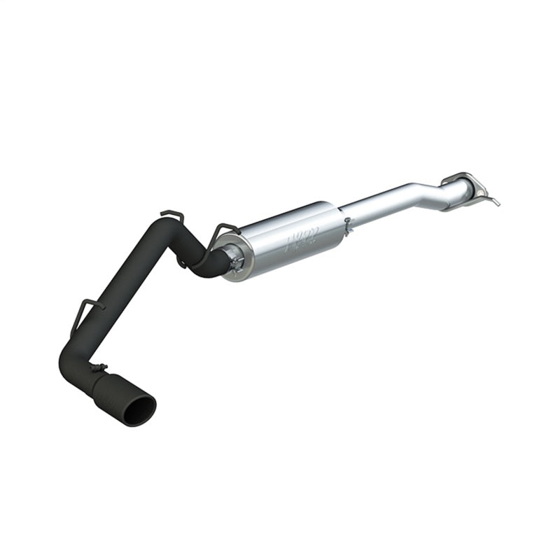 MBRP S5090BLK 17+ Chevrolet Colorado 2.5L/3.6L 3in Cat Back Single Side Exit w/ 4in Tip - Back Coated