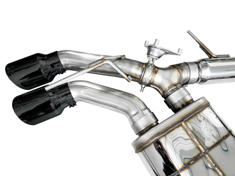 AWE Tuning 3025-43436 2021+ Cadillac CT4-V Blackwing SwitchPath Exhaust - Diamond Black Tips