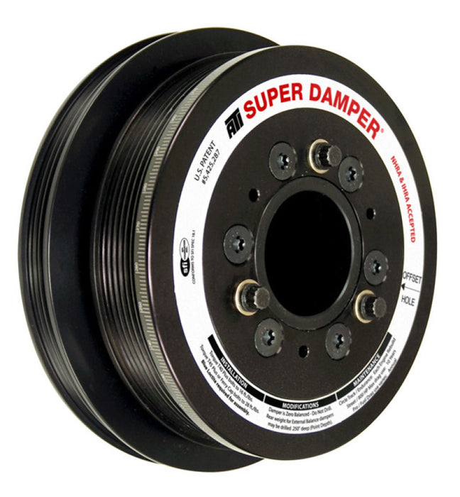 ATI ATI918644 Damper - 7.48in - Alum - 6 Grv - No A/C - LS3 Camaro - 10-15 - Gen 3 Vortec Truck - LS