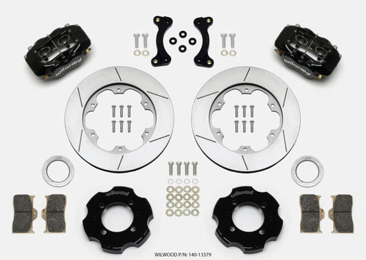 Wilwood 140-13379 Forged Dynalite Front Hat Kit 11.00in GT Rotor 95-05 Miata