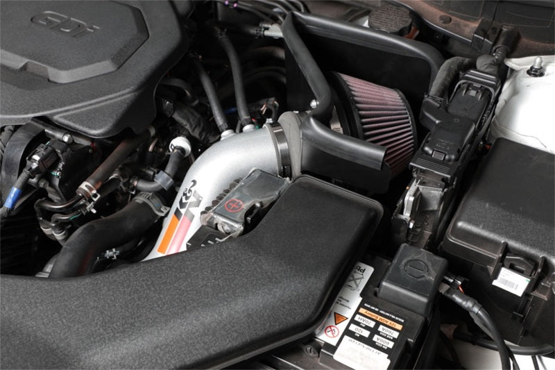 K&N Engineering 69-5321TS K&N 15-18 Hyundai Sonata L4-2.4L F/I Silver Typhoon Short RAM Intake