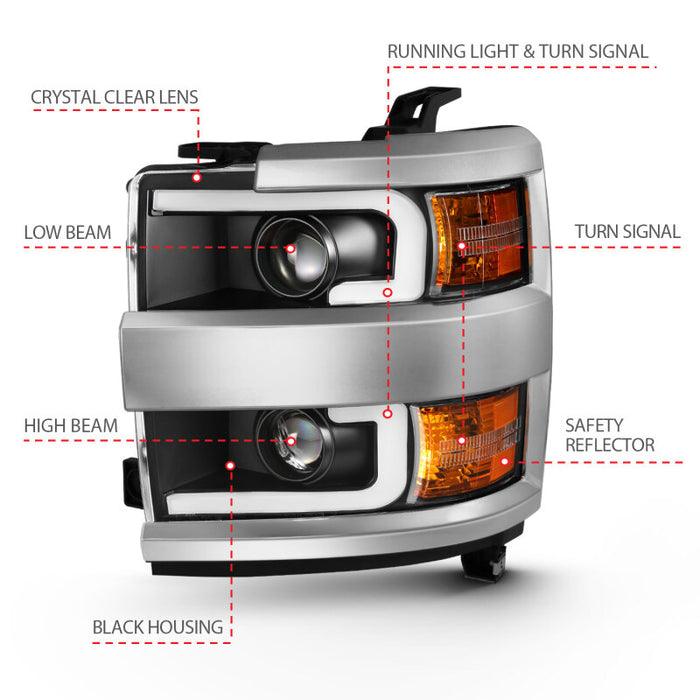 ANZO 111359 ANZ LED/Projector Headlights