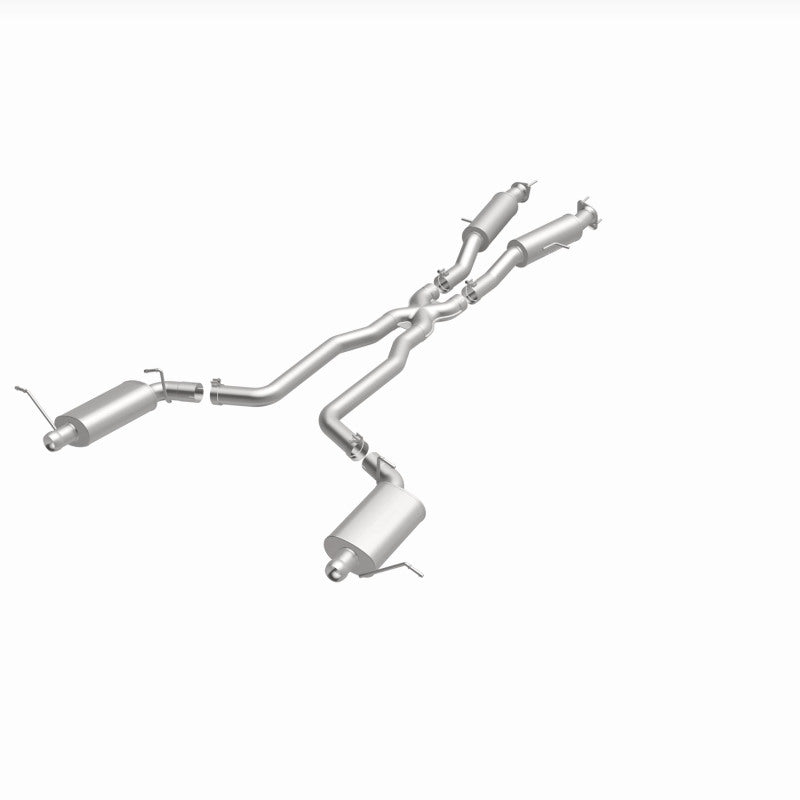 Magnaflow 15064 MagnaFlow 12 Jeep Grand Cherokee V8 6.4L Dual Split Rear Exit Stainless Cat Back Performance Exhaust