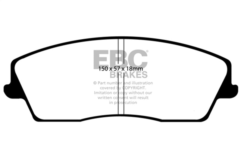 EBC DP41723R 05-09 Chrysler 300 2.7 Yellowstuff Front Brake Pads