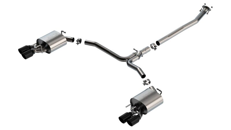 Borla 140853BC 18-22 Toyota Camry XSE 2.5L i4 AT/MT FWD / 4DR S-TYPE Cat Back Exhaust (Black Chrome)