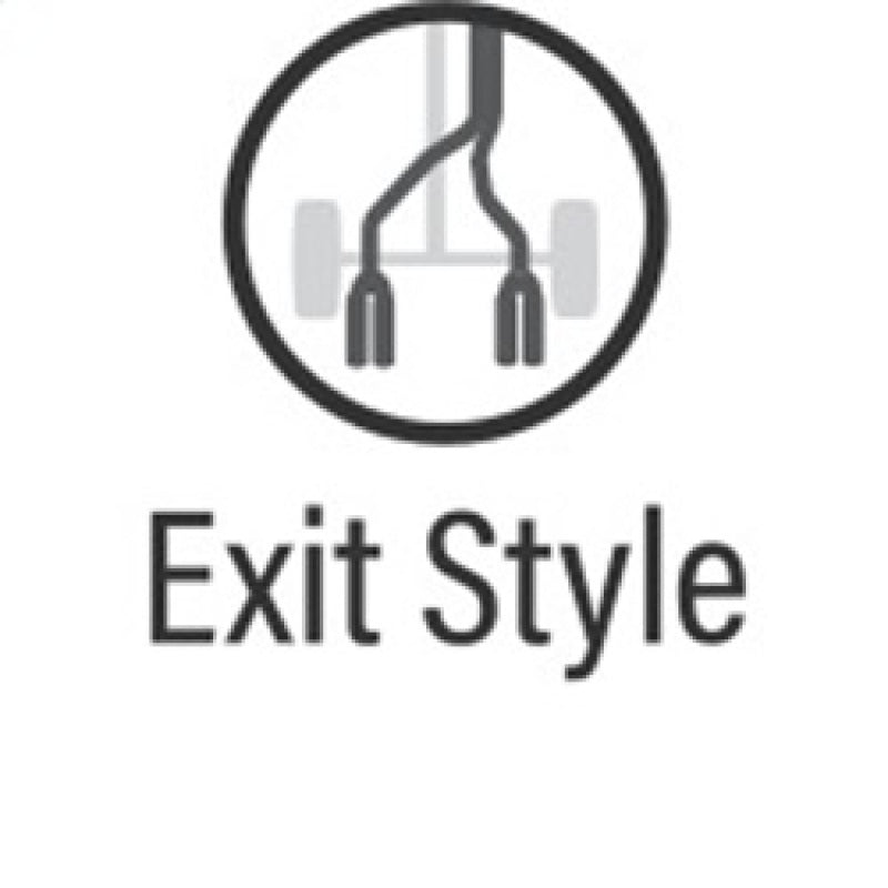 Magnaflow 19218 MagnaFlow Axle-Back, SS, 2.5in, Quad Split Rear 3.5in Tip 2015 Dodge Challenger 3.6L V6