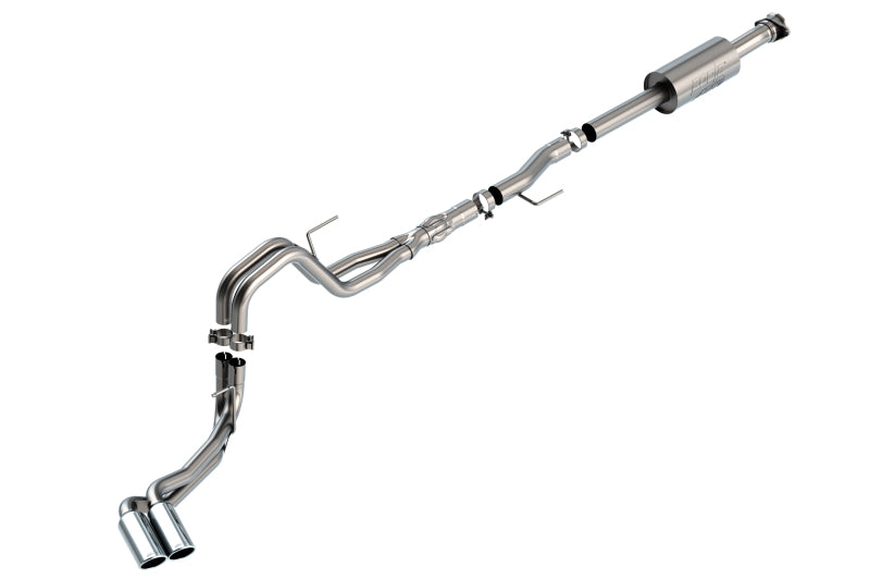 Borla 140875 F-150 2021 5.0L 4dr CC SB EC STB Lariat/KR/Platinum/LTD 3/2.25 DSE Cat-Back ATAK CHR Tips