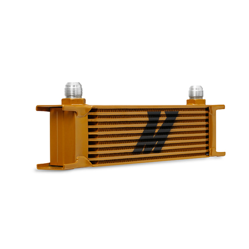 Mishimoto MMOC-10G Universal 10 Row Oil Cooler - Gold