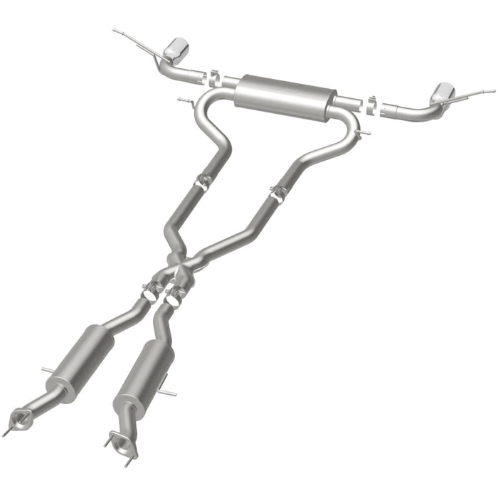 Magnaflow 19216 MagnaFlow Cat-Back SS 2.5in Dual Split Rear 4in Black Tip 11-16 Jeep Grand Cherokee 5.7L V8/3.6L V6