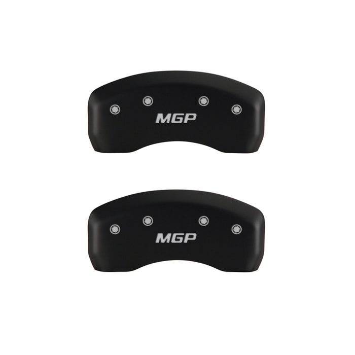 MGP 16230SMGPRD 4 Caliper Covers Engraved Front & Rear Red finish silver ch