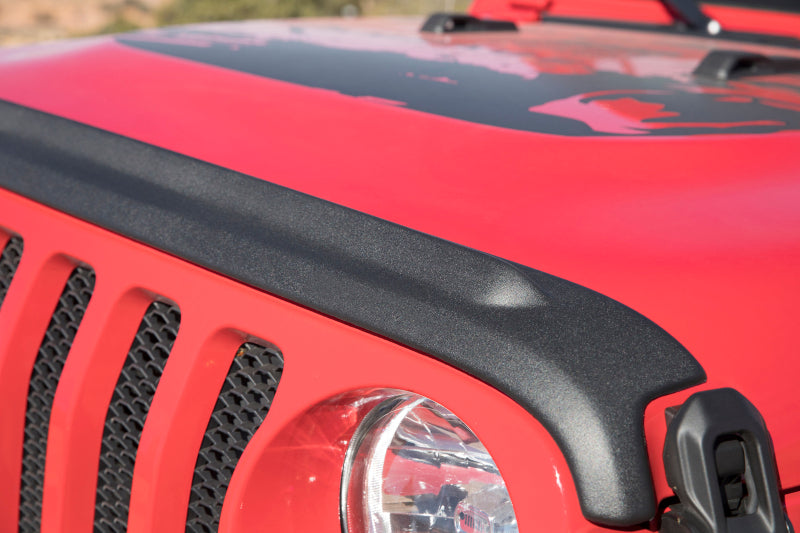 Bushwacker 14093 18-19 Jeep Wrangler Rubicon/Sport//Unlimited/Sport S Hood Stone Guard- Black