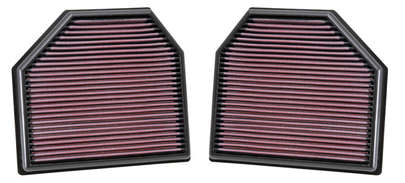 K&N Engineering 33-2488 K&N Replacement Air Filter for 11-14 BMW M5/M6 4.4L V8 / 2015 M4/M3 3.0L I6 (2 per box)