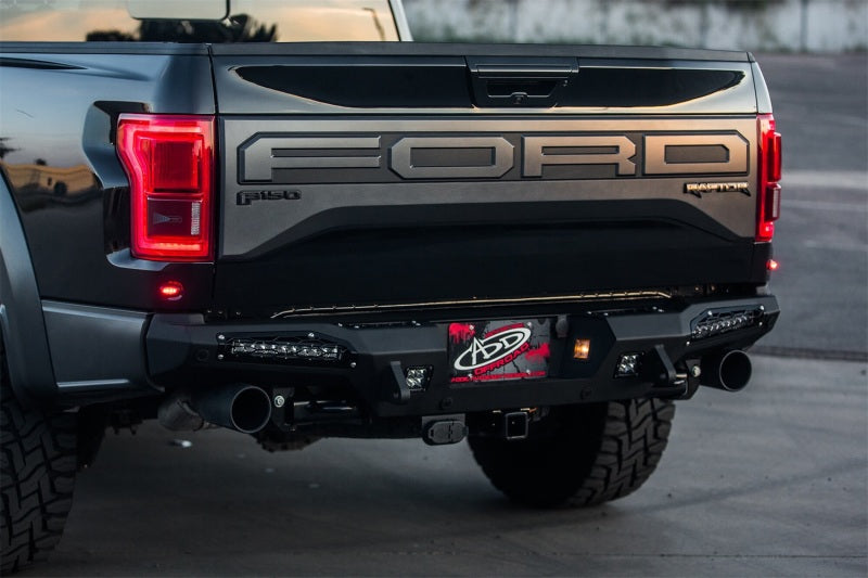 Addictive Desert Designs R117321430103 17-18 Ford F-150 Raptor HoneyBadger Rear Bumper w/ 10in SR LED Mounts