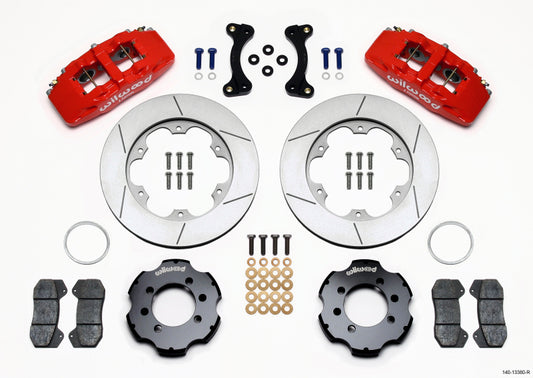 Wilwood 140-13380-R Dynapro 6 Front Hat Kit 11.00in GT Rotor Red 95-05 Miata