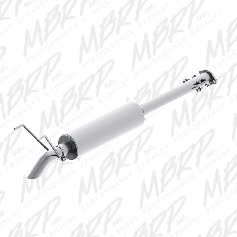 MBRP S5332AL 01-05 Toyota Tacoma 2.4/2.7/3.4L 2.5in Cat Back Turn Down Style Alum Exhaust System