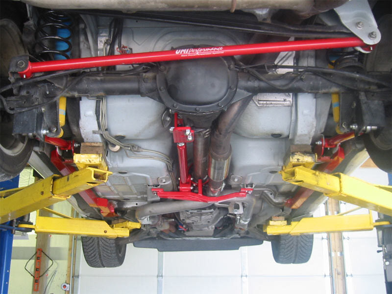 UMI Performance 2203AS-B 93-02 GM F-Body Tunnel Brace Mount Long Tube Header Set-Ups w/ Loop