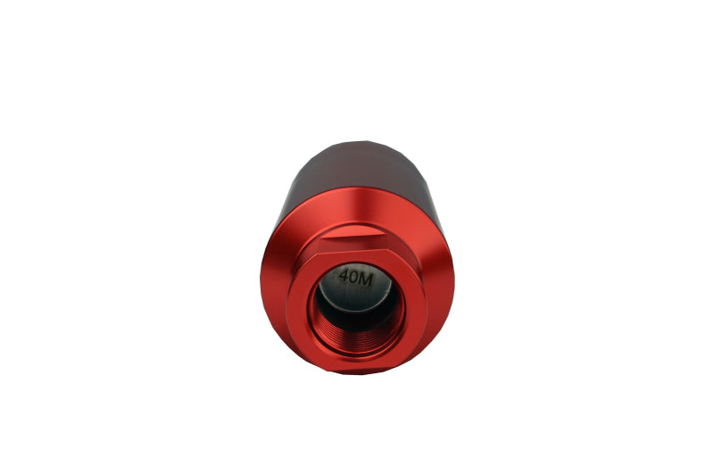 Aeromotive 12335 In-Line Filter - AN-10 size - 40 Micron SS Element - Red Anodize Finish