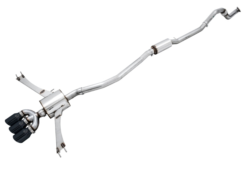 AWE Tuning 3015-53014 2016+ Honda Civic Si Touring Edition Exhaust w/Front Pipe & Triple Diamond Black Tips
