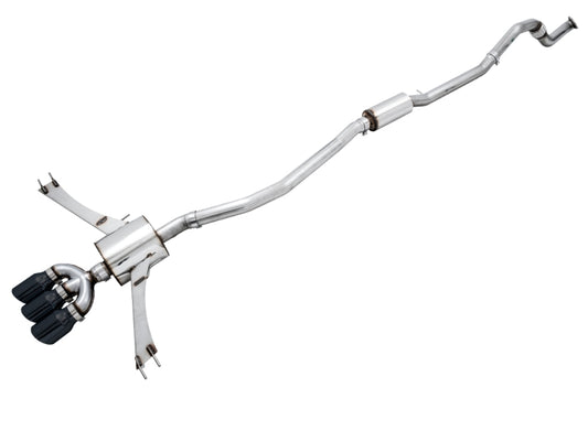 AWE Tuning 3015-53014 2016+ Honda Civic Si Touring Edition Exhaust w/Front Pipe & Triple Diamond Black Tips
