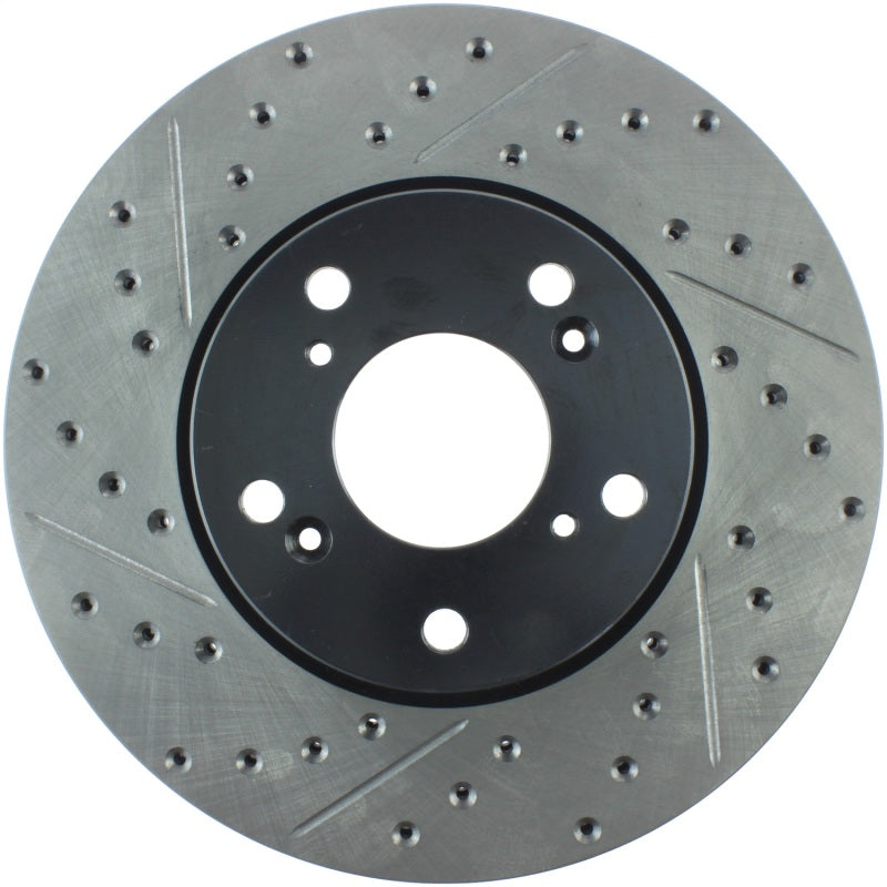 Stoptech 127.40036R StopTech 06-08 Civic GX / 02-04 CR-V / 98-02 Honda Accord V6 / 03-07 Accord 4 cyl/V6 MT Slotted & D