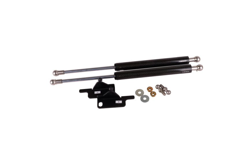 NRG HD-300CF Carbon Fiber Hood Damper Kit - 03+ Nissan 350Z/G35 (Half Pressure Shocks for CF Hood)