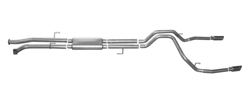 Gibson 7402 10-19 Toyota Tundra SR5 4.6L 2.5in Cat-Back Dual Split Exhaust - Aluminized