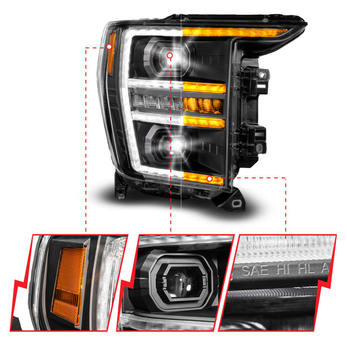 ANZO 111594-R ANZ LED/Projector Headlights