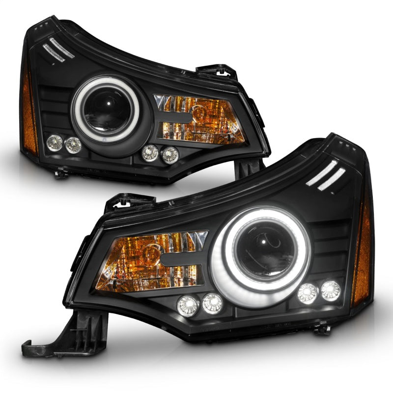 ANZO 121272 2008-2011 Ford Focus Projector Headlights Black