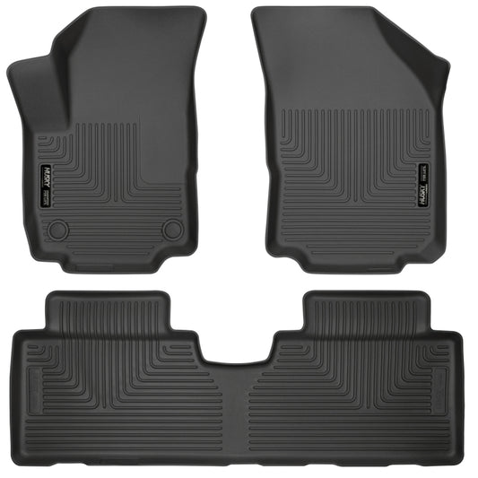 Husky Liners 99131 18-23 Chevrolet Equinox Weatherbeater Black Front & 2nd Seat Floor Liners