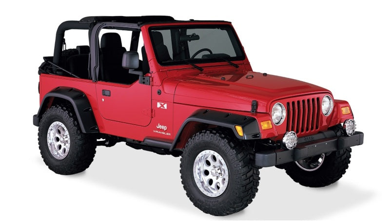 Bushwacker 10908-07 97-06 Jeep TJ Max Pocket Style Flares 4pc - Black