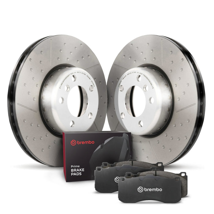 Brembo OE KT04472 12-15 BMW 335i/14-16 335i GT xDrive/13-15 335i xDrive/16-18 340i Front Disc Brake Kit
