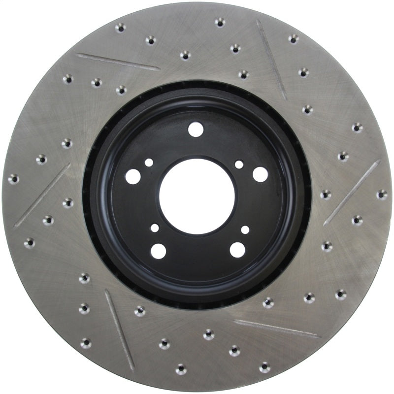 Stoptech 127.40062R StopTech 04-08 Acura TL (Brembo Caliber) SportStop Slotted &amp; Drilled Right Front Rotor