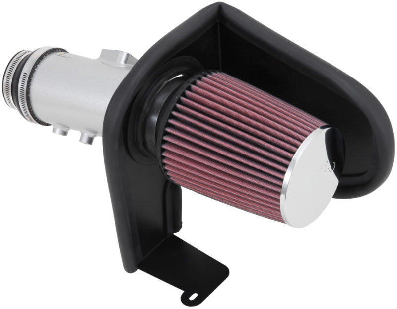 K&N Engineering 69-1212TS K&N 13-14 Honda Accord 3.5L V6 69 Series Typhoon Air Intake System - Silver Cold Air Intake Kit