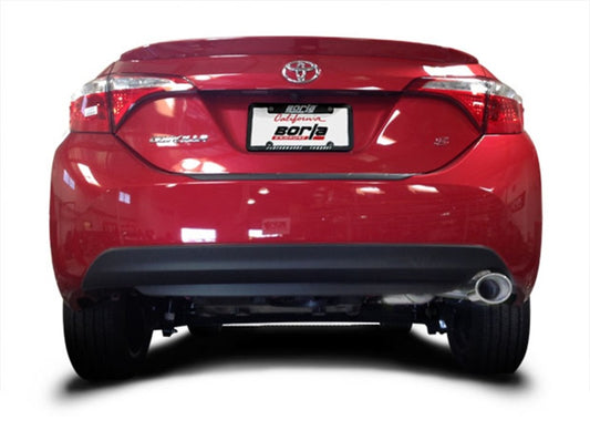 Borla 11897 14-17 Toyota Corolla S 1.8L AT/MT FWD 4Dr S-Type Single Oval Rolled Angle-Cut Rear Sec Exhaust