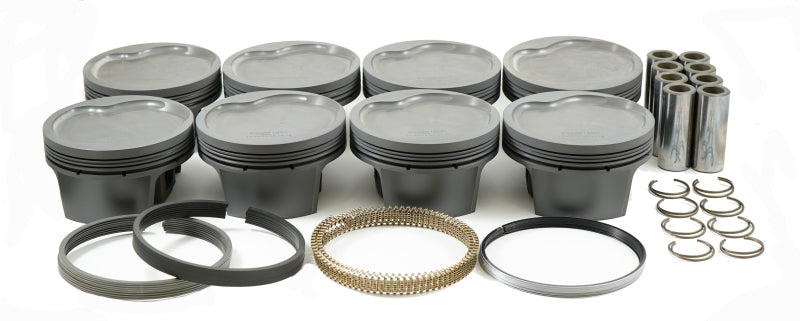 Mahle 930261940 MS Piston Set Ford 514ci 4.44in Bore 4.150in Stroke 6.7in Rod 0.990 Pin -28cc 9.9CR - Set of 8