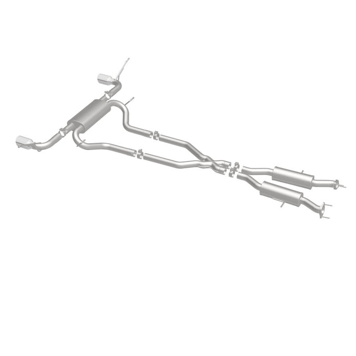 Magnaflow 19216 MagnaFlow Cat-Back SS 2.5in Dual Split Rear 4in Black Tip 11-16 Jeep Grand Cherokee 5.7L V8/3.6L V6